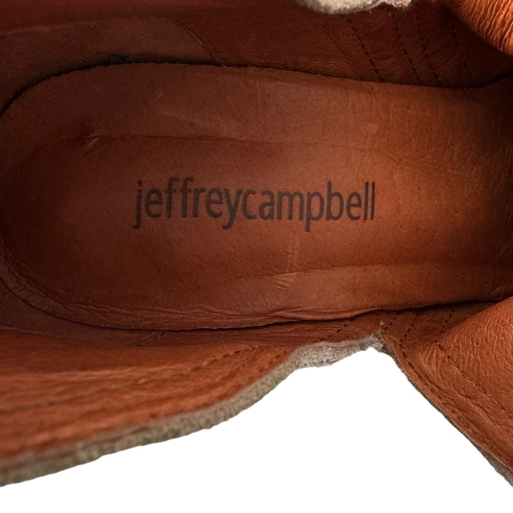 Jeffrey Campbell Rosalee Western Ankle Boot Taupe Suede Women's Size 6.5 - Picture 8 of 11